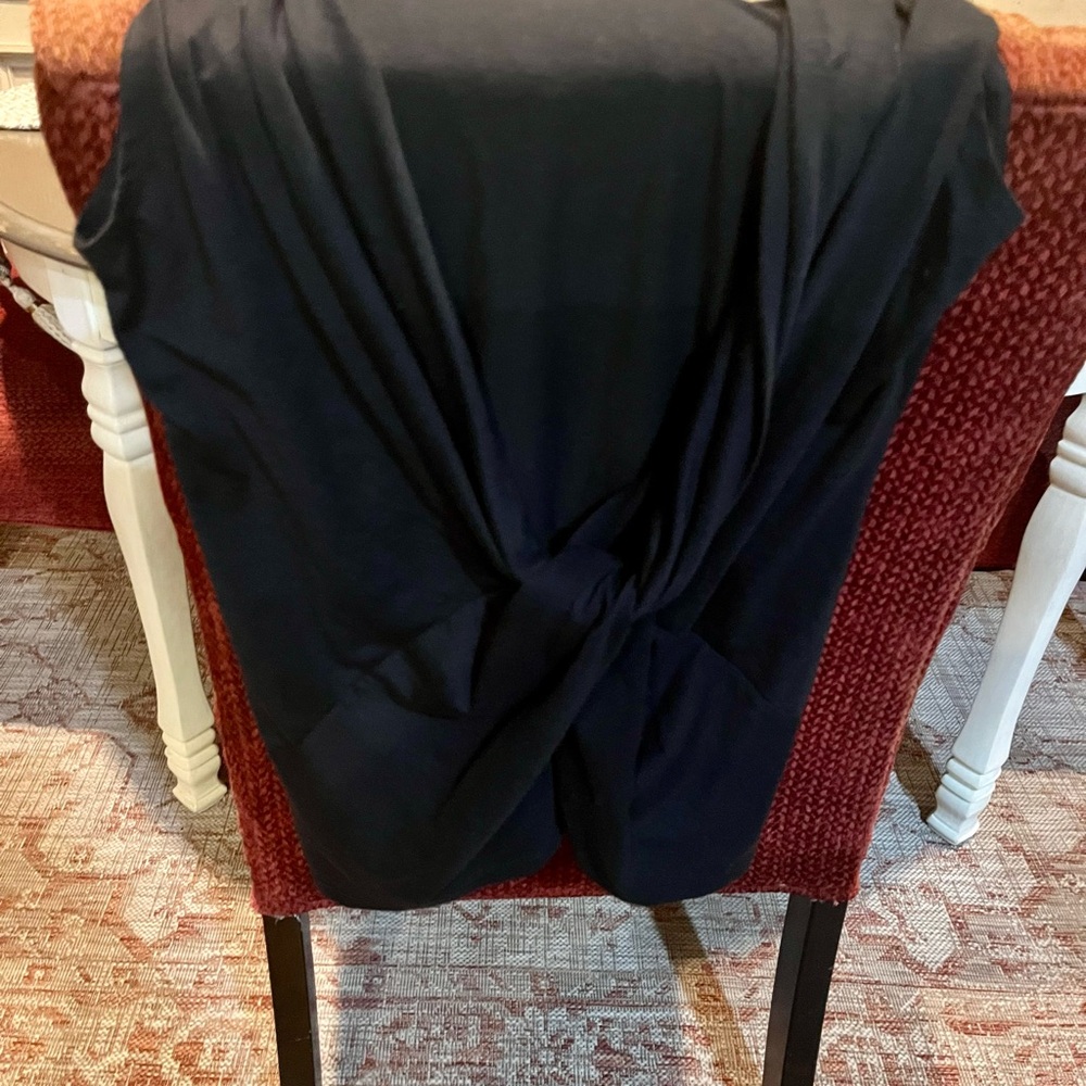 Fabletics Black Knotted Back Tank - image 1